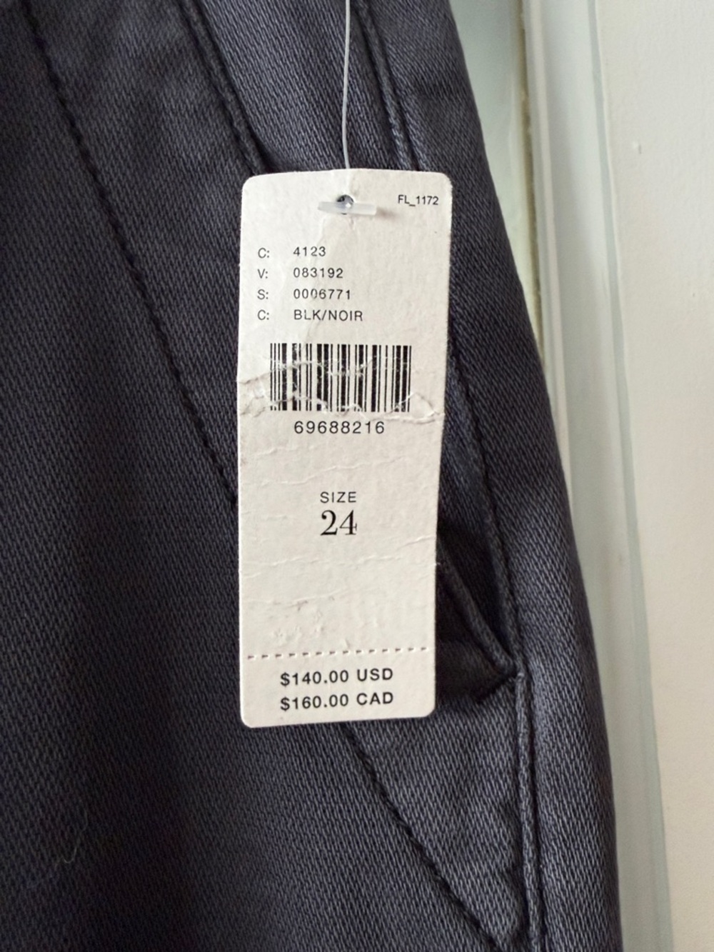 Pilcro Charcoal Blue Pants - Picture 4 of 6